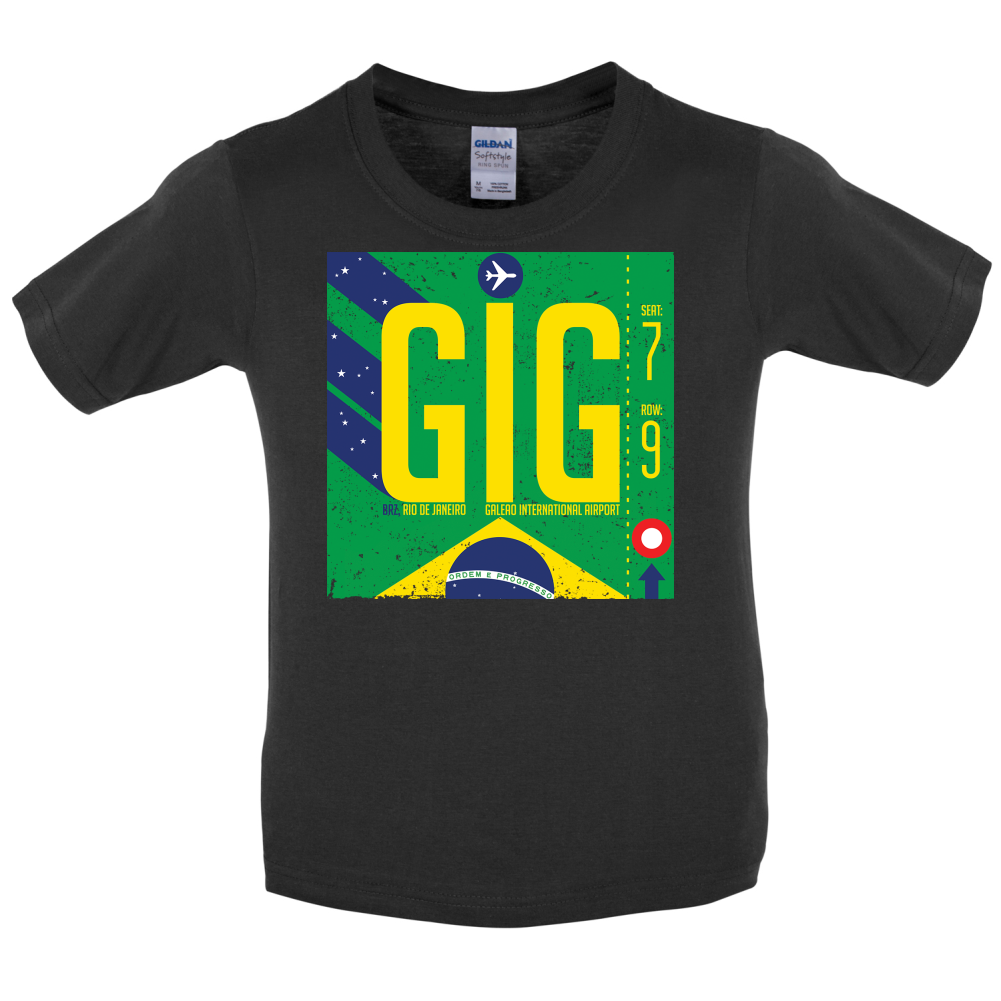 Rio Airport Kids T Shirt