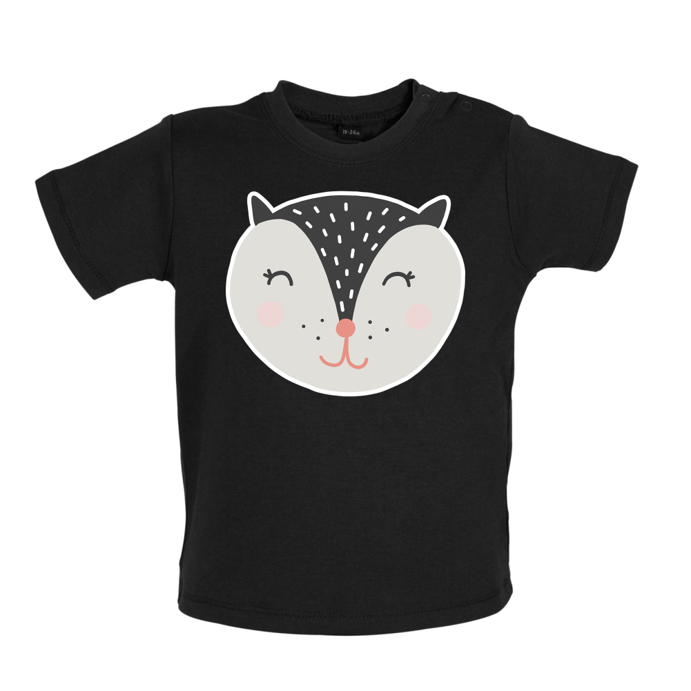Smiley Face Badger Mrs T Shirt