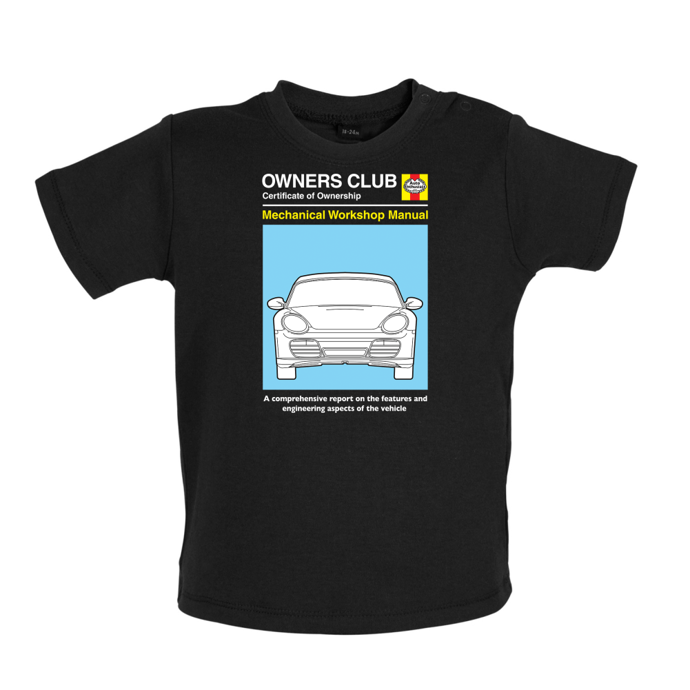 Car Owners Manual 987 Baby T Shirt