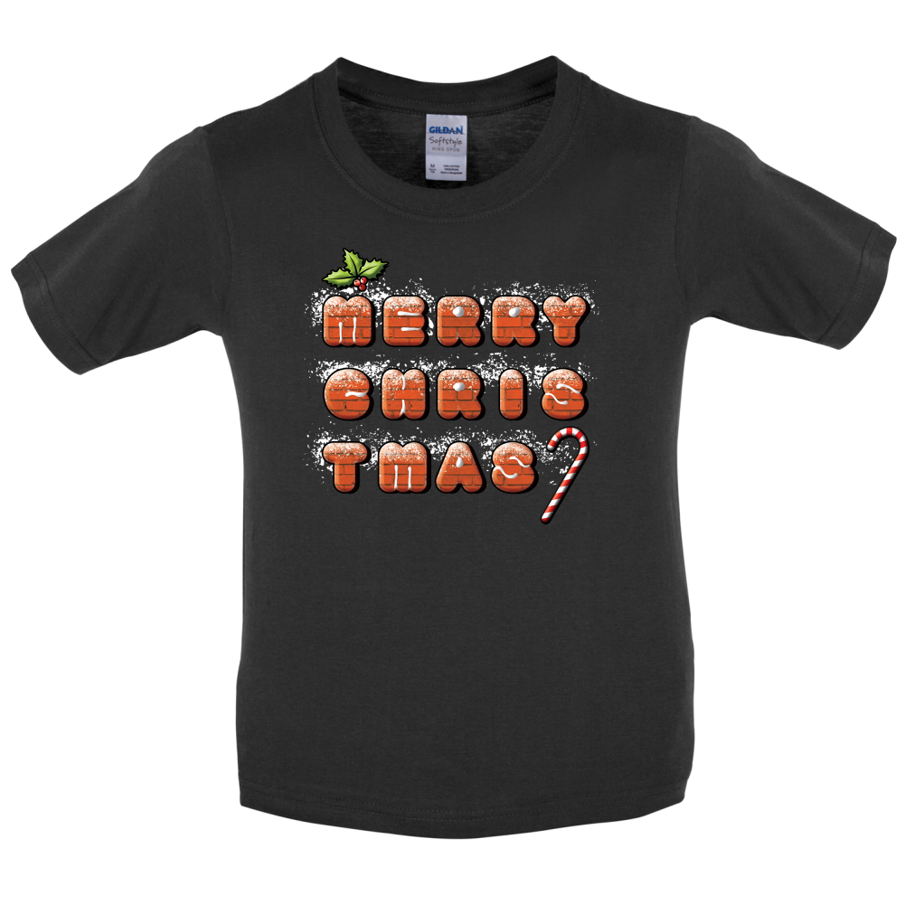 Merry Christmas Biscuits Kids T Shirt