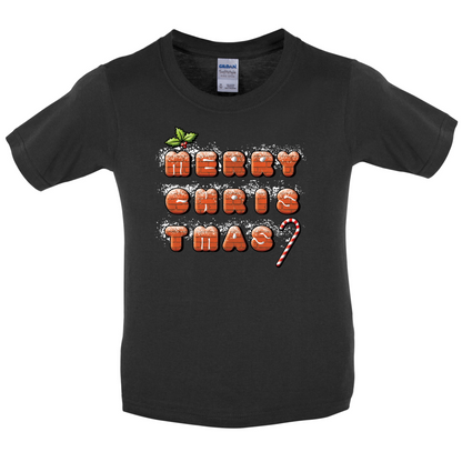 Merry Christmas Biscuits Kids T Shirt
