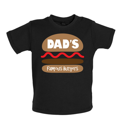 Dad's Famous Burgers Baby T Shirt