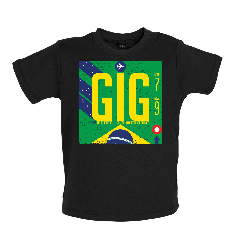 Rio Airport Baby T Shirt