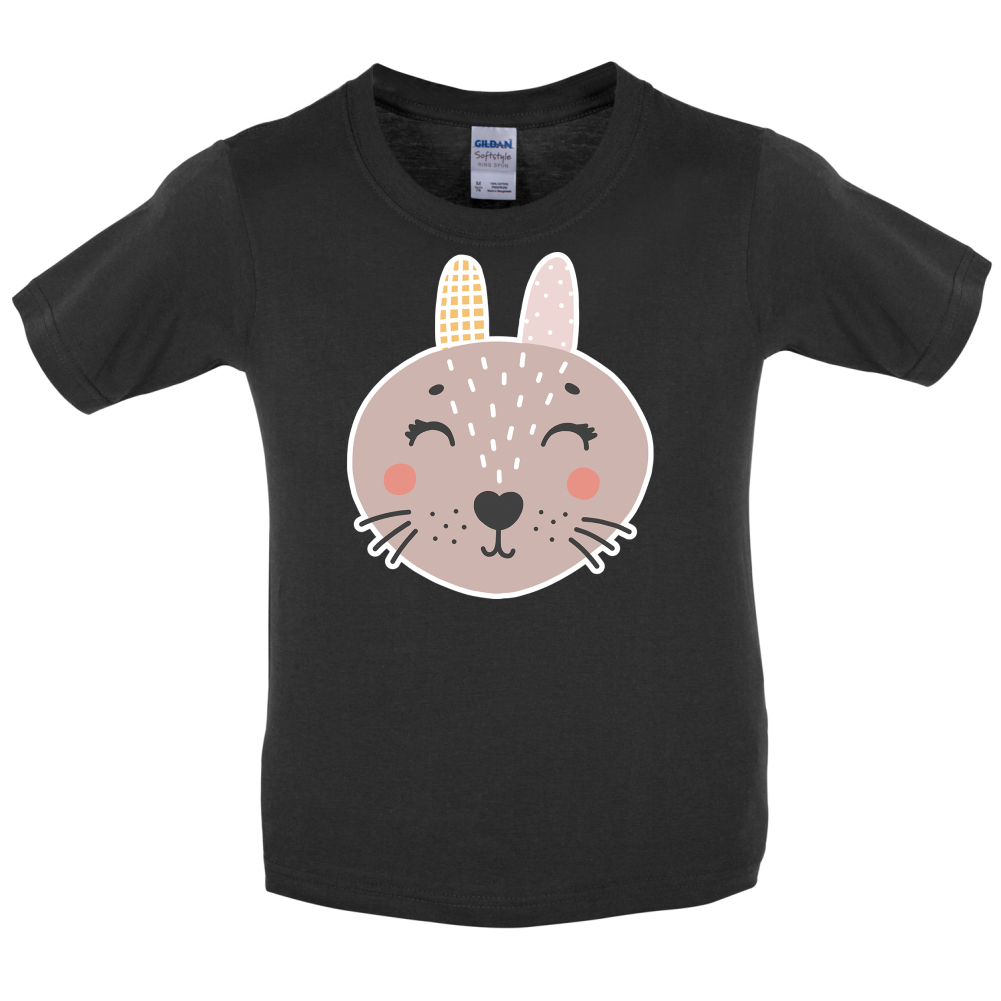 Smiley Face Mrs Rabbit Kids T Shirt