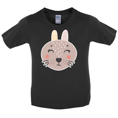 Smiley Face Mrs Rabbit Kids T Shirt