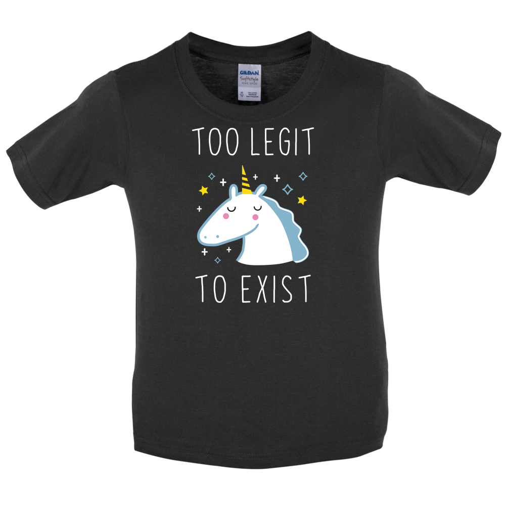 Too Legit To Exist Kids T Shirt