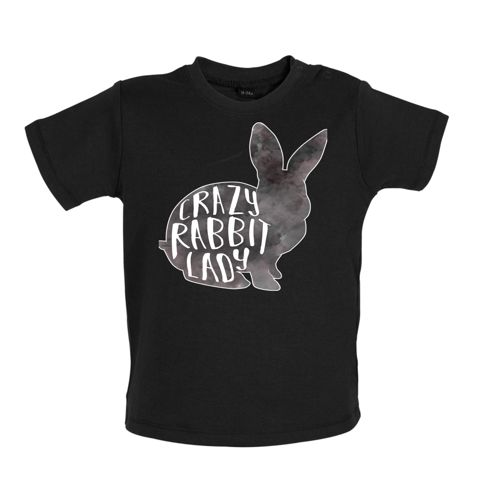 Crazy Rabbit Lady Baby T Shirt