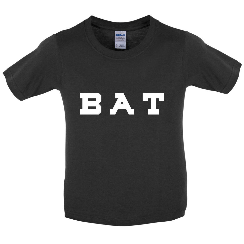 Justcie Bat College Style Kids T Shirt
