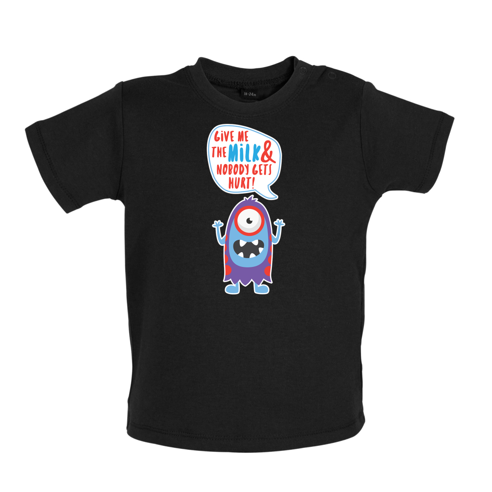 Give Me The Milk Baby T Shirt