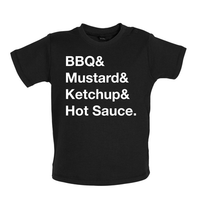 BBQ & Mustart & Ketchup Baby T Shirt