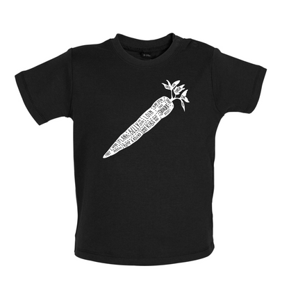Butcher Carrot Diagram Baby T Shirt