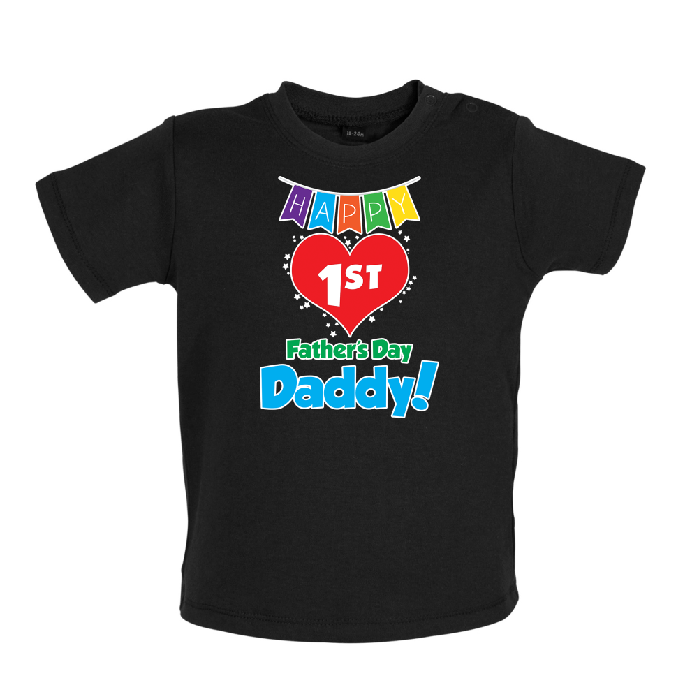 Happy First Fathers Day Baby T Shirt