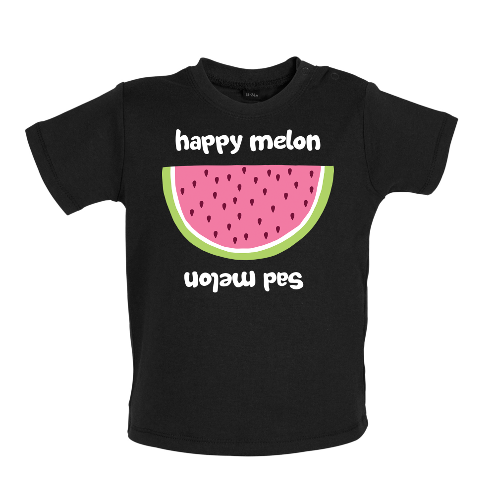Happy Melon Sad Melon Baby T Shirt