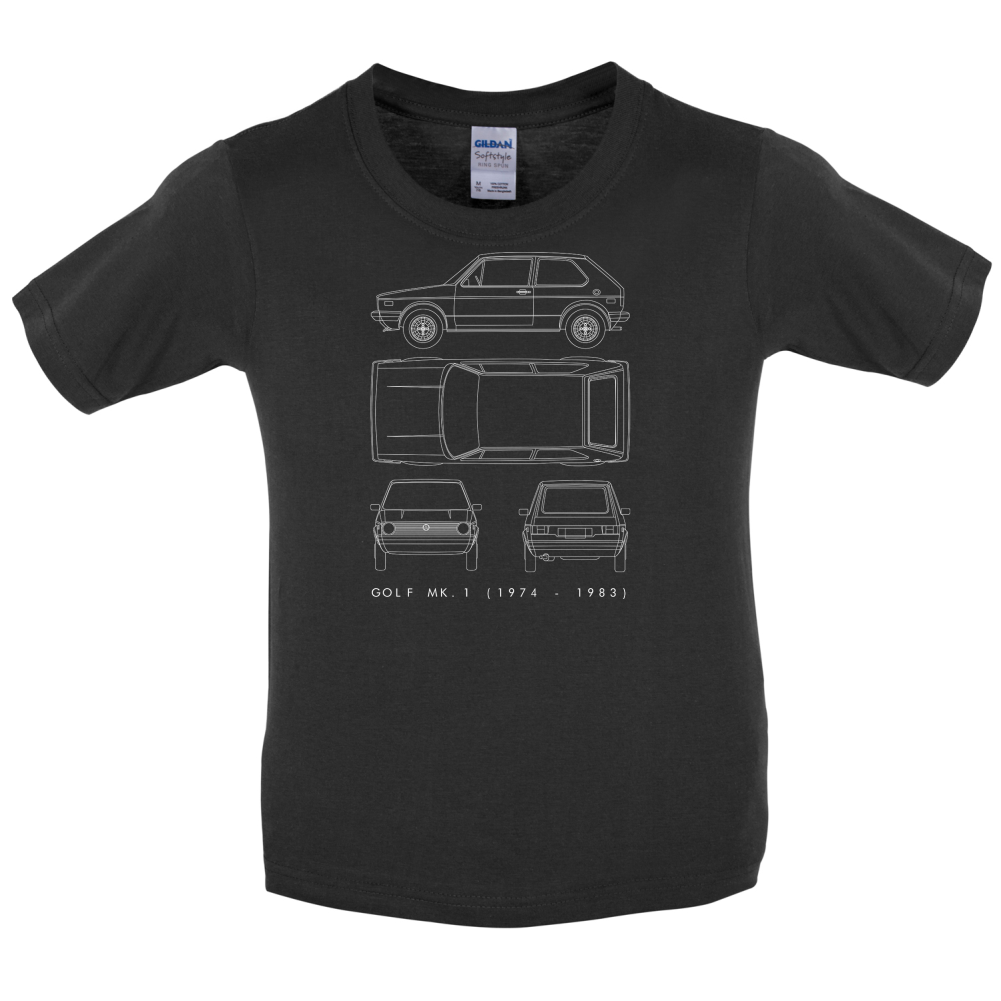 4 View Golf MK1  Kids T Shirt