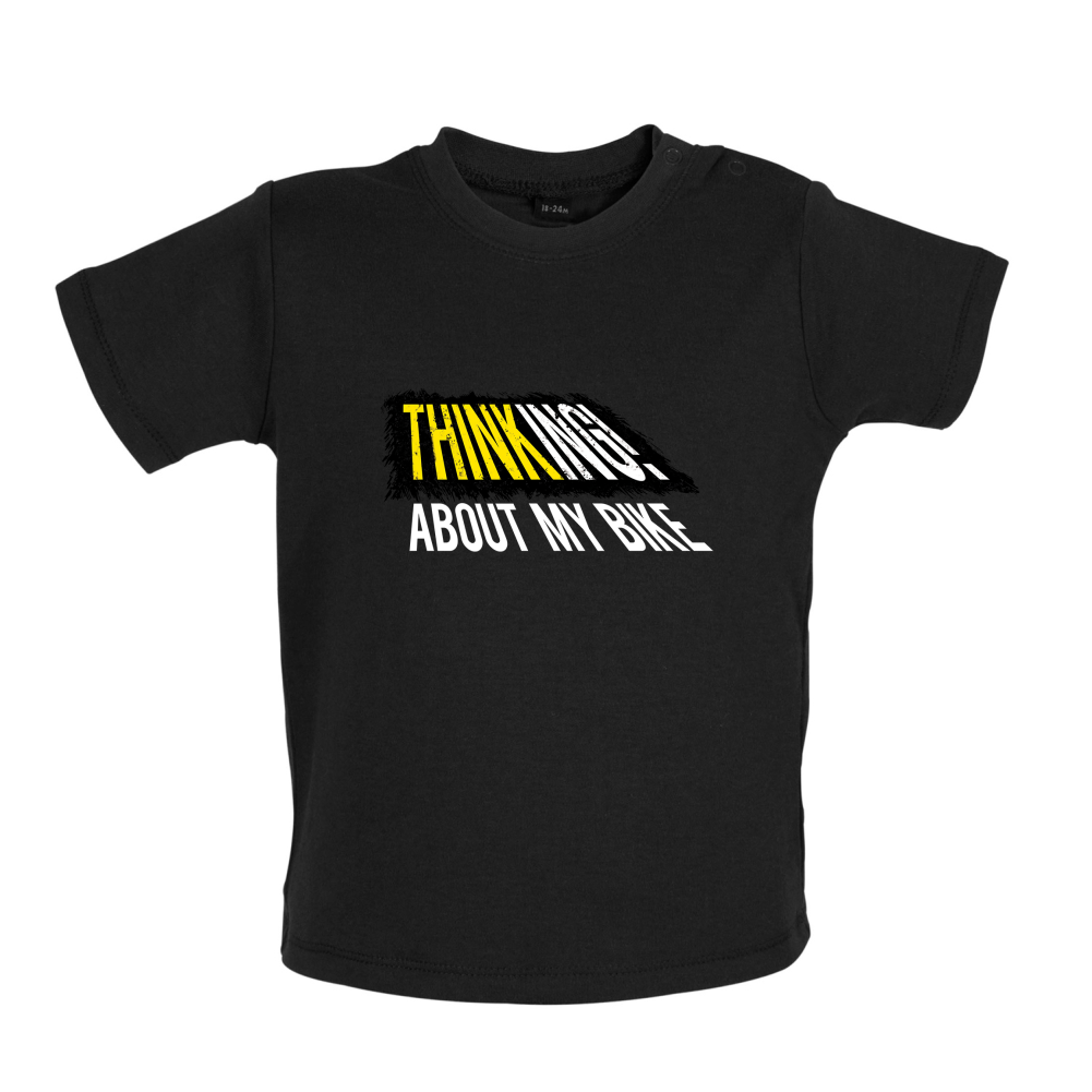 Thinking About My Bike Baby T Shirt
