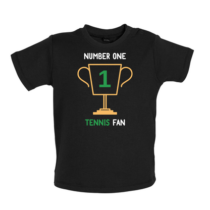 Number 1 Tennis Fan Baby T Shirt