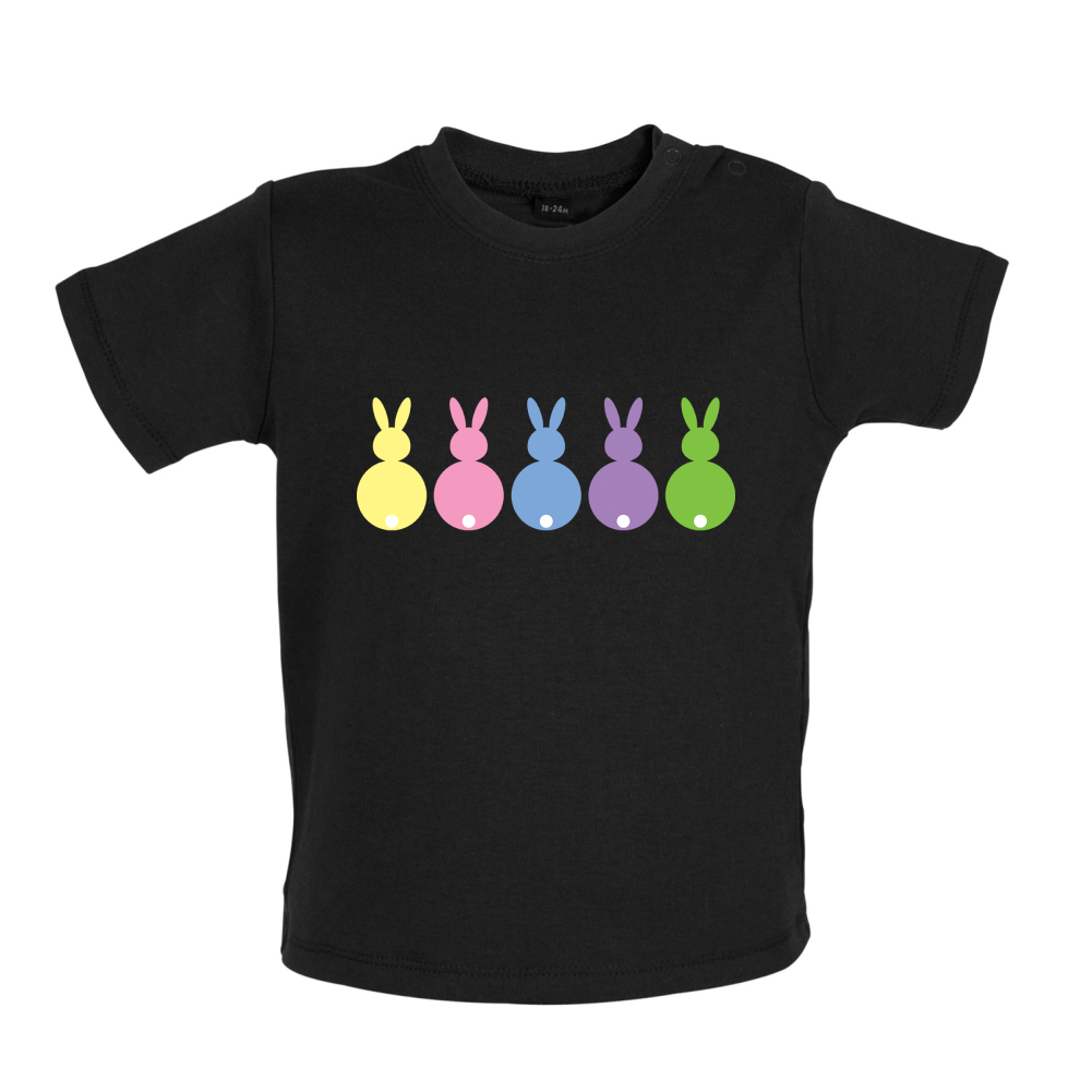 Multi Colour Easter Bunny's Baby T Shirt