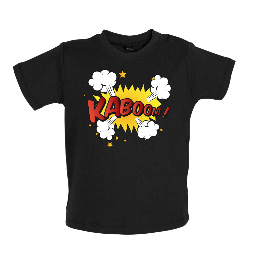 Kaboom! Word Art Baby T Shirt
