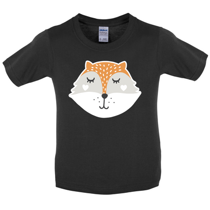 Smiley Face Mrs Fox Kids T Shirt