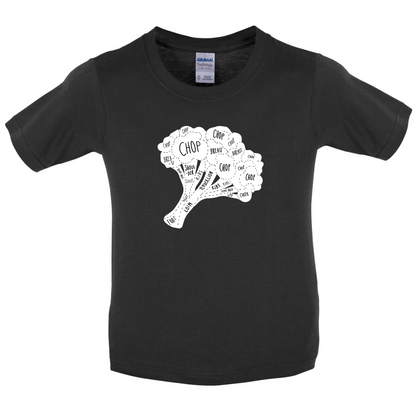 Butcher Broccoli Diagram Kids T Shirt