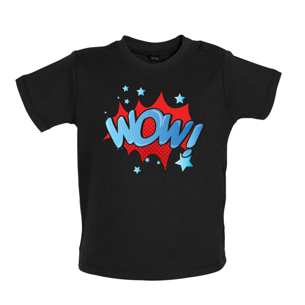 Wow! Word Art Baby T Shirt