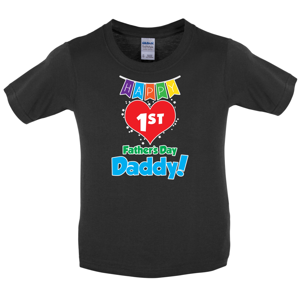Happy First Fathers Day Kids T Shirt