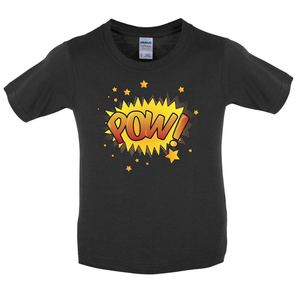 Pow! Word Art Kids T Shirt