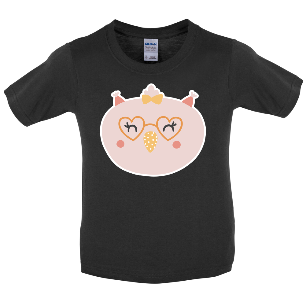 Smiley Face Chick Kids T Shirt