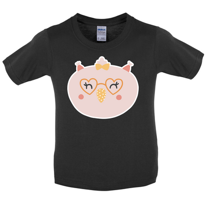 Smiley Face Chick Kids T Shirt