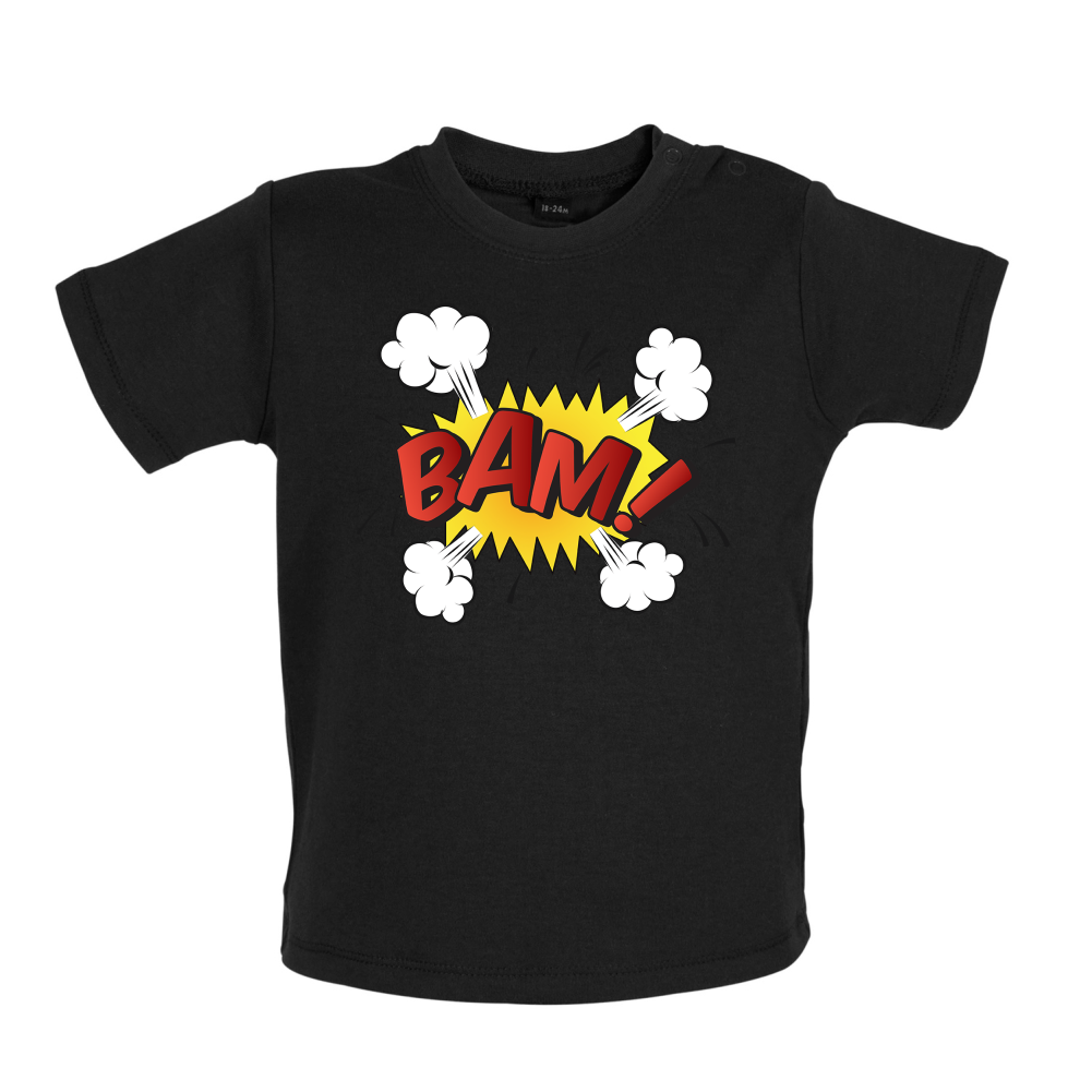 Bam! Word Art Baby T Shirt