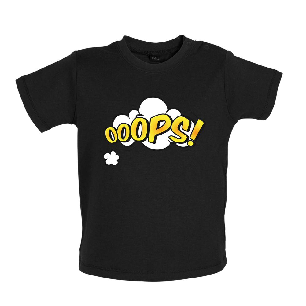 Oops! Word Art Baby T Shirt