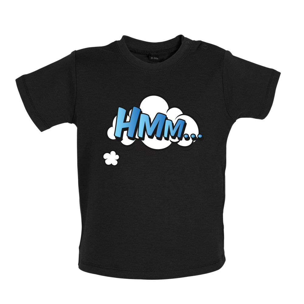 Hmm... Word Art Baby T Shirt