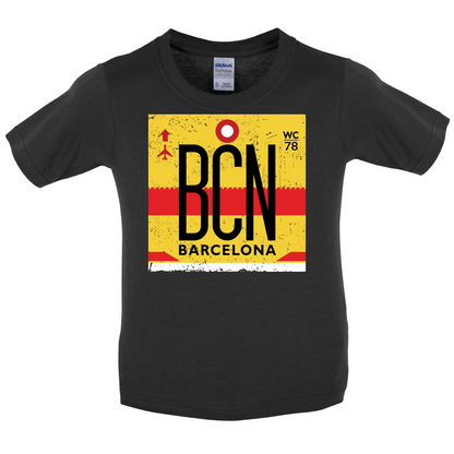 Barcelona Airport  Kids T Shirt