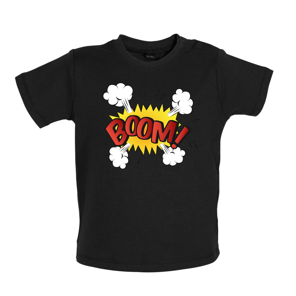 BOOM! Word Art Baby T Shirt