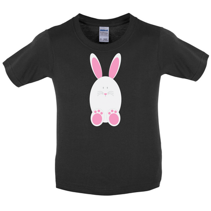 White Easter Bunny Kids T Shirt