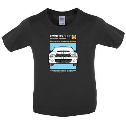Car Owners Manual Mustang Mustang Kids T Shirt
