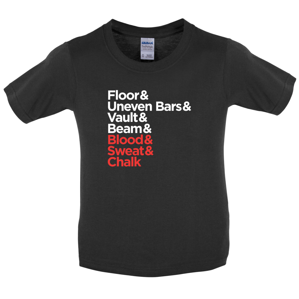 Blood Sweat And Chalk Kids T Shirt