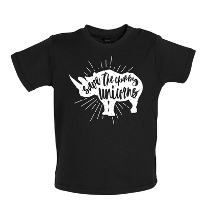 Chubby Unicorns Baby T Shirt