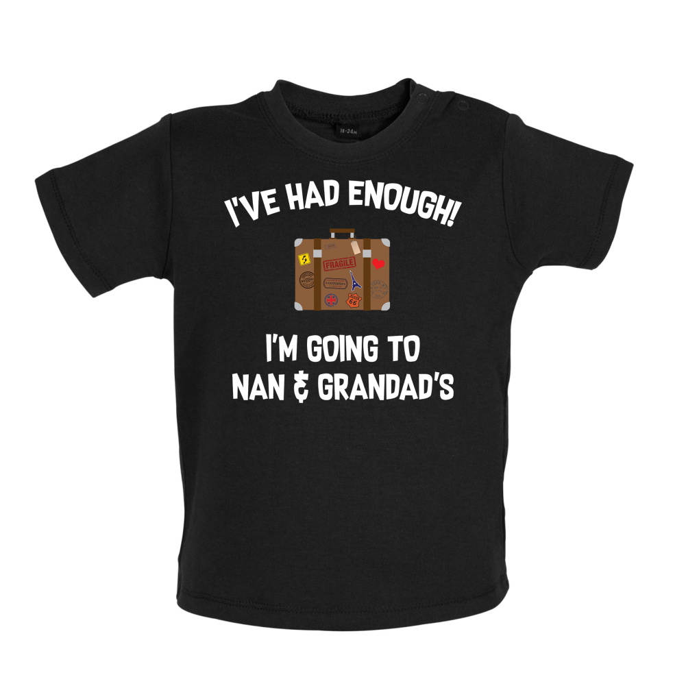I'm Going To Nan And Grandad's Baby T Shirt