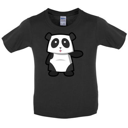 Cute Panda Kids T Shirt