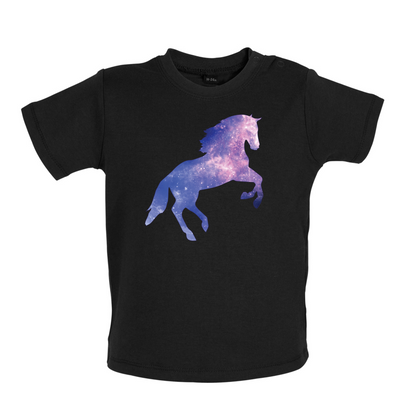 Galaxy Horse Baby T Shirt