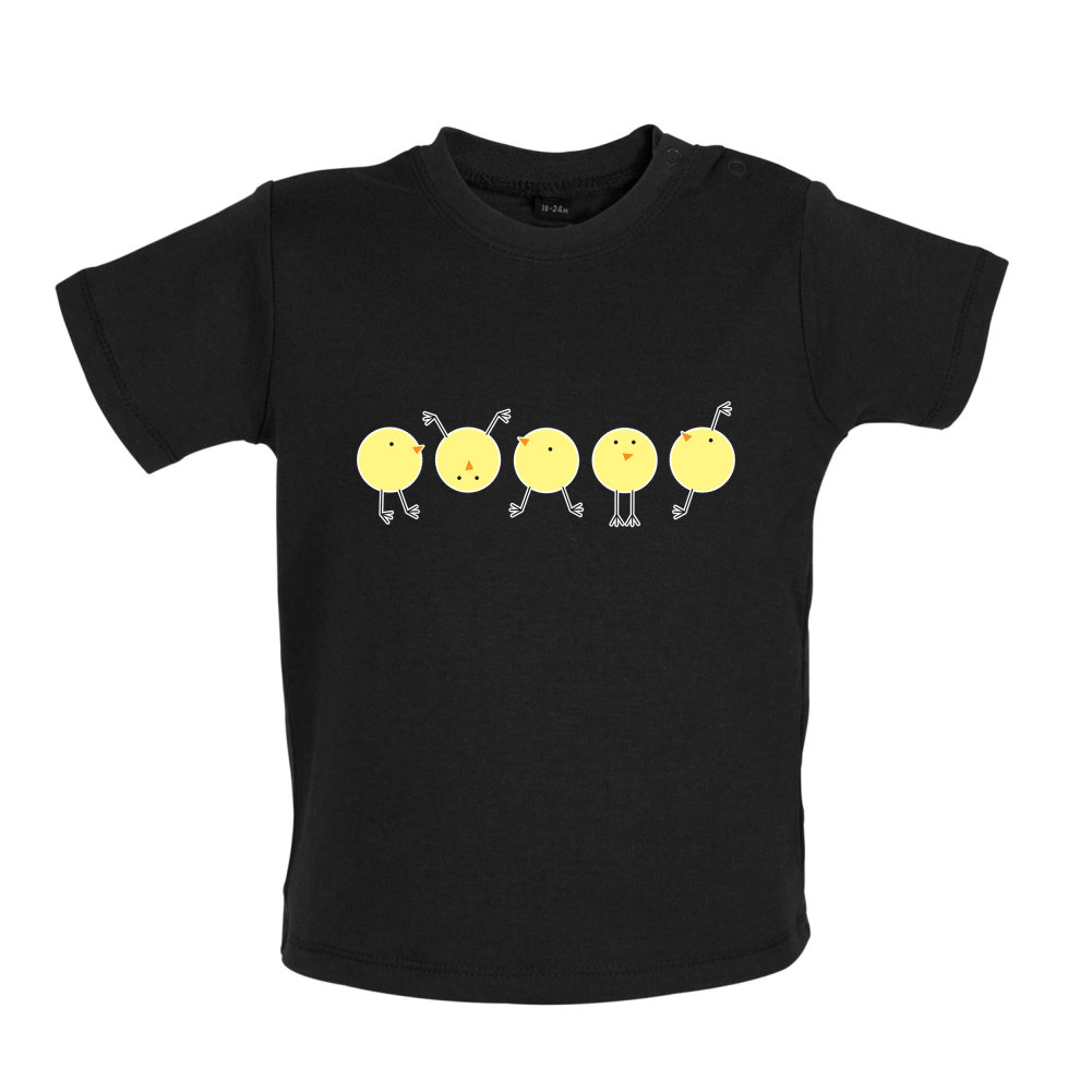 Yellow Chicks Baby T Shirt