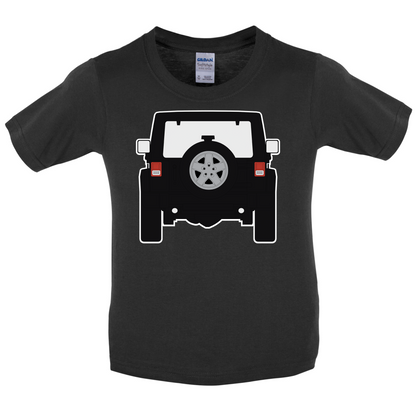 JW Black Rear Kids T Shirt