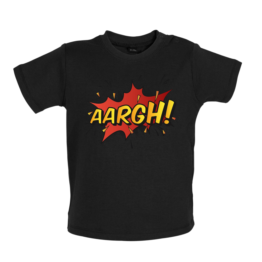 AARGH Word Art Baby T Shirt