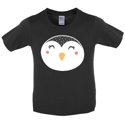 Smiley Face Penguin Kids T Shirt
