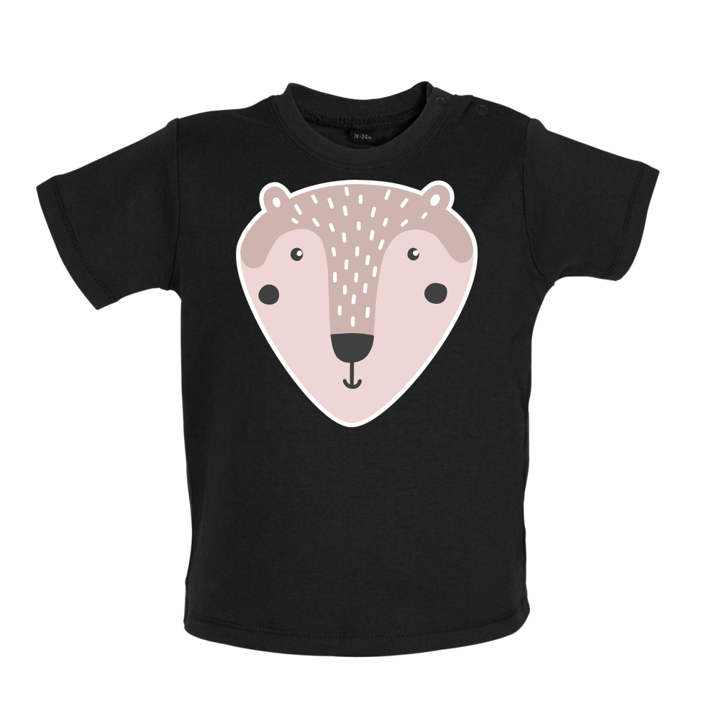 Smiley Face Mr Bear Baby T Shirt