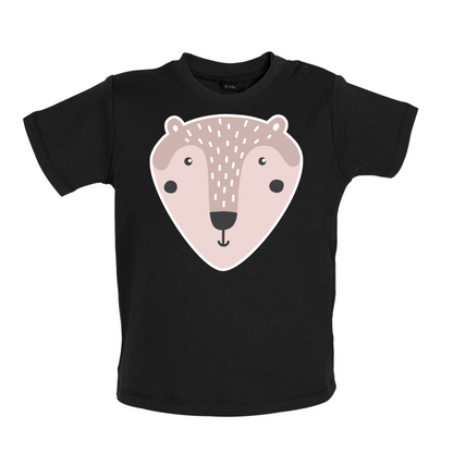Smiley Face Mr Bear Baby T Shirt