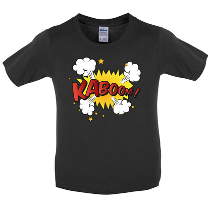 Kaboom! Word Art Kids T Shirt
