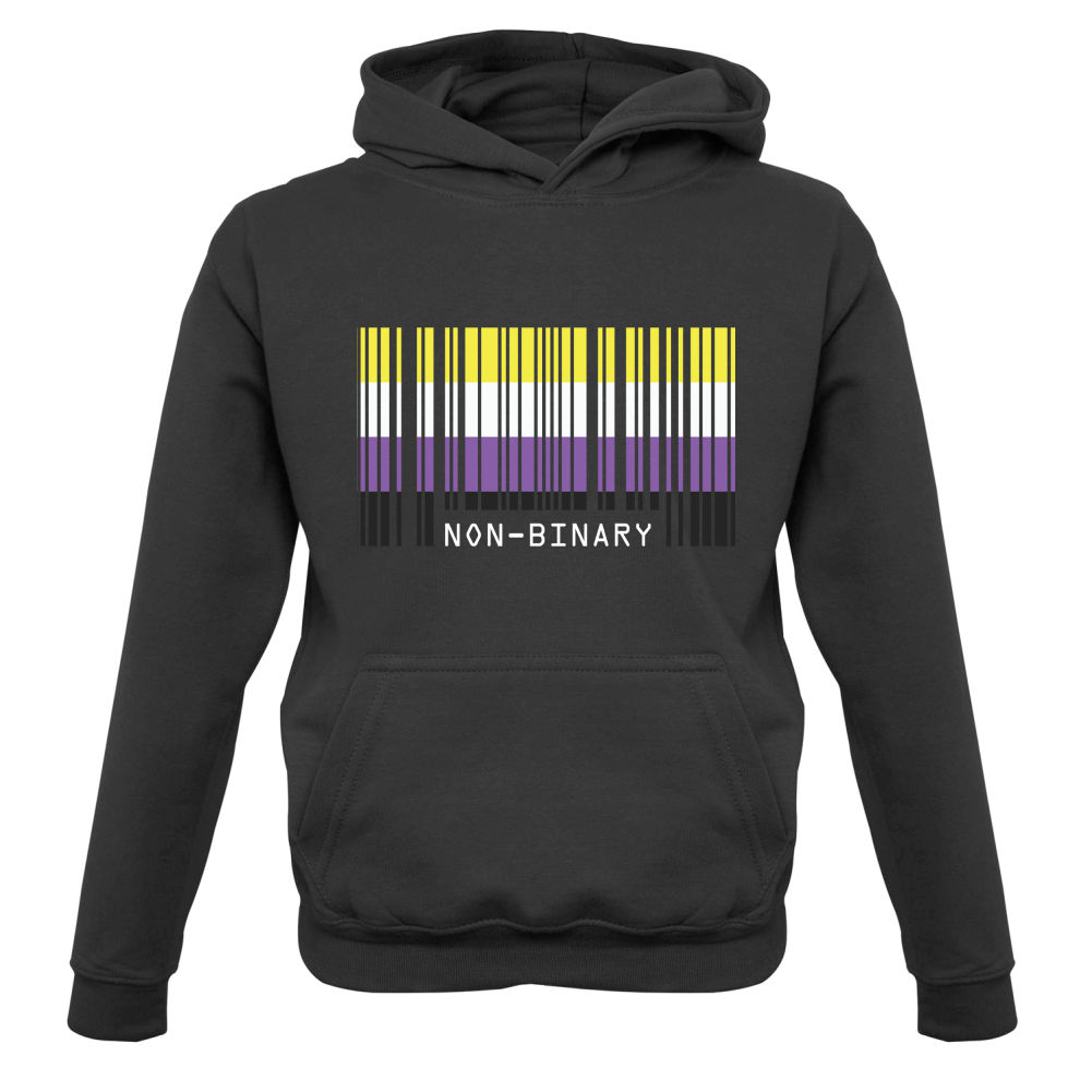 LGBT Barcode Flags - Nonbinary Kids T Shirt