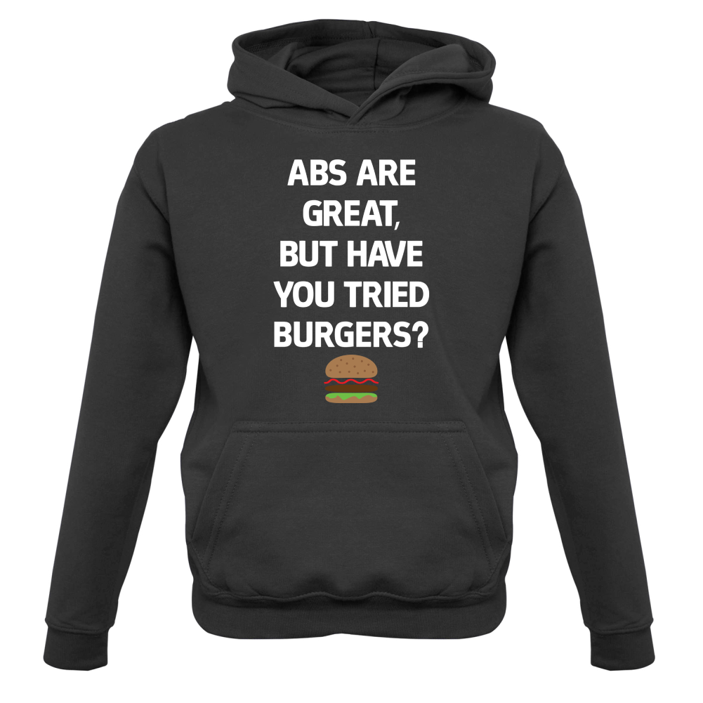 Abs Are Great, Burgers Kids T Shirt